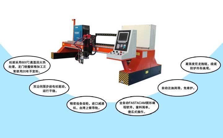 龍門(mén)式數(shù)控切割機(jī)特性